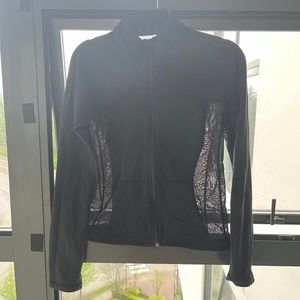 lululemon mesh black running jacket